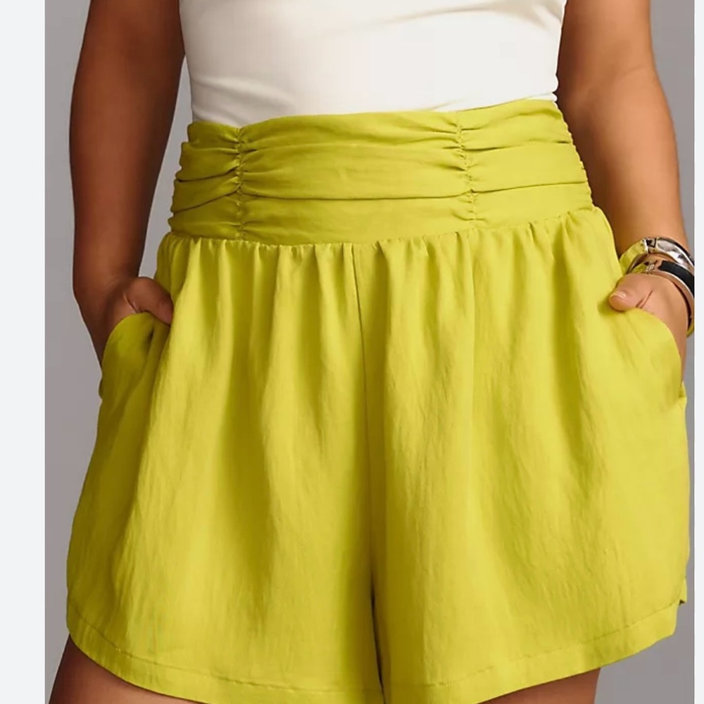 Anthropologie Ruched Shorts